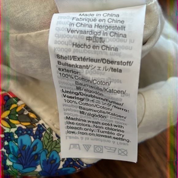 J Crew pleated belted shorts in Liberty Margaret Annie print size 0 100%… - Picture 9 of 14